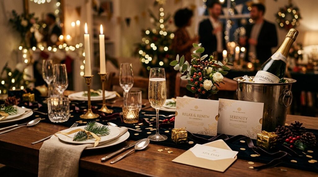 Professional stock photo, 16:9 ratio, festive celebration ta